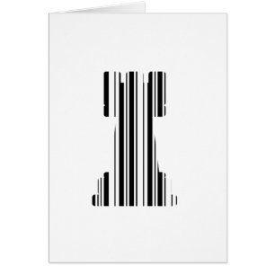 Turm-Schachfigur-Barcode-Spiel Barcode-Muster