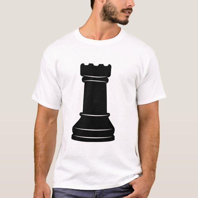 Turm Schachfigur Halloween T-Shirt (Vorderseite)