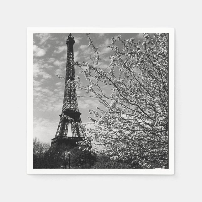 Turm Vintag France Paris Eiffel Serviette (Vorderseite)