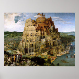 Turm von Babel Druck Poster