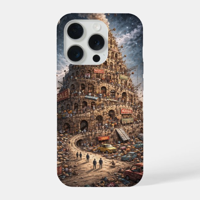 Turm von Babel iPhone Hülle (Rückseite)