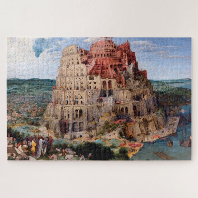 Turm von Babel, Pieter Bruegel der Ältere Puzzle (Horizontal)