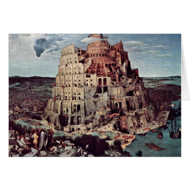 Turm von Babel, von Bruegel D. Ä. Pieter (Vorderseite (Horizontal))