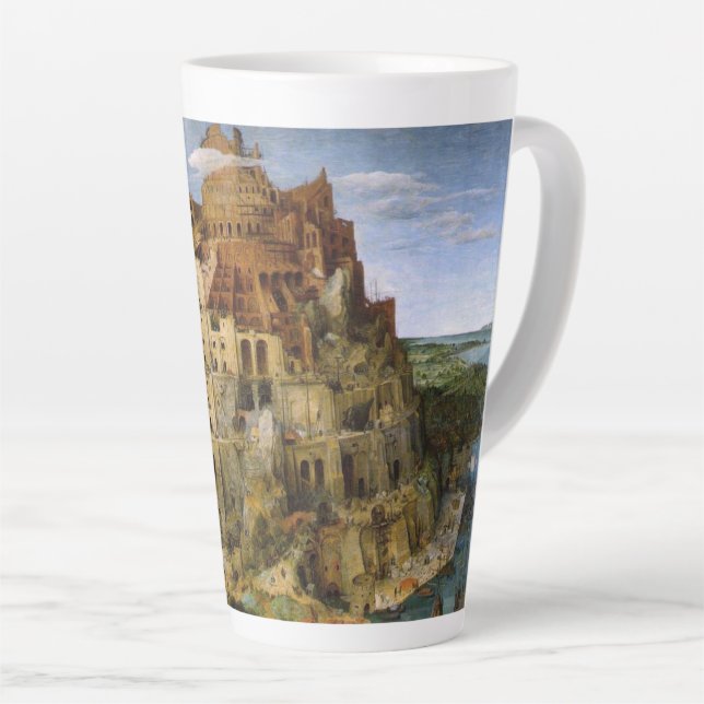 Turm von Babel von Brueghel Milchtasse (Rechte Ecke)