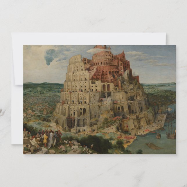 Turm von Babel von Peter Bruegel dem Älteren (Vorderseite)