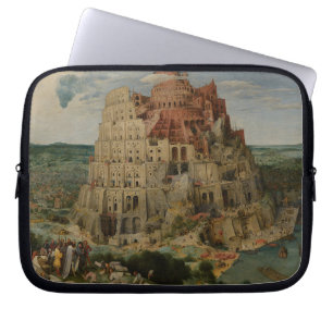 Turm von Babel von Peter Bruegel dem Älteren Laptopschutzhülle