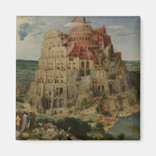 Turm von Babel von Peter Bruegel dem Älteren Magnet