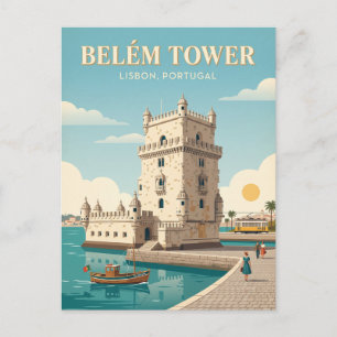 Turm von Belém Lissabon Portugal Postkarte