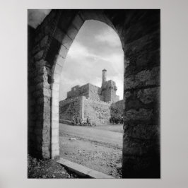 Turm von David in Jerusalem Poster