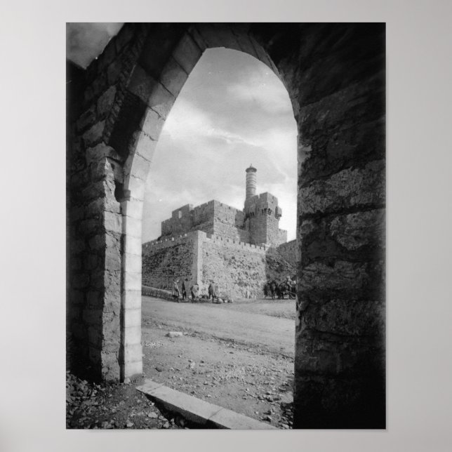 Turm von David in Jerusalem Poster (Vorne)