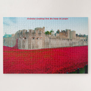 Turm von London November Mohnblumen Puzzle