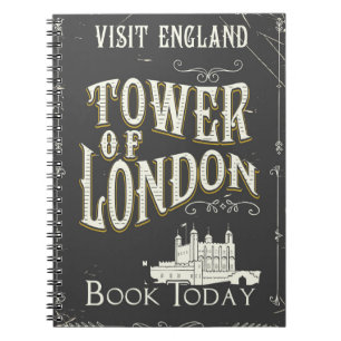 Turm von London Vintage Poster Notizblock