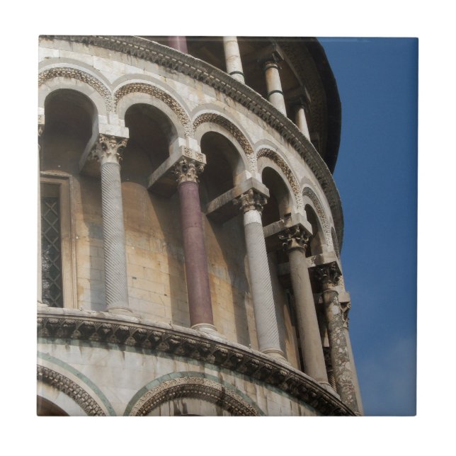 Turm von Pisa, Italien Fliese (Vorderseite)