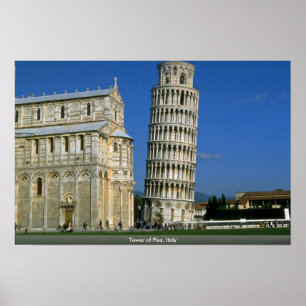 Turm von Pisa, Italien Poster