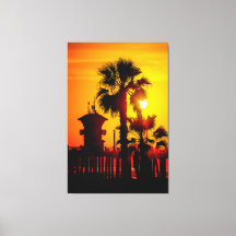 Turm Zero Sonnenuntergang (Leinwand 152 cm x 102 c