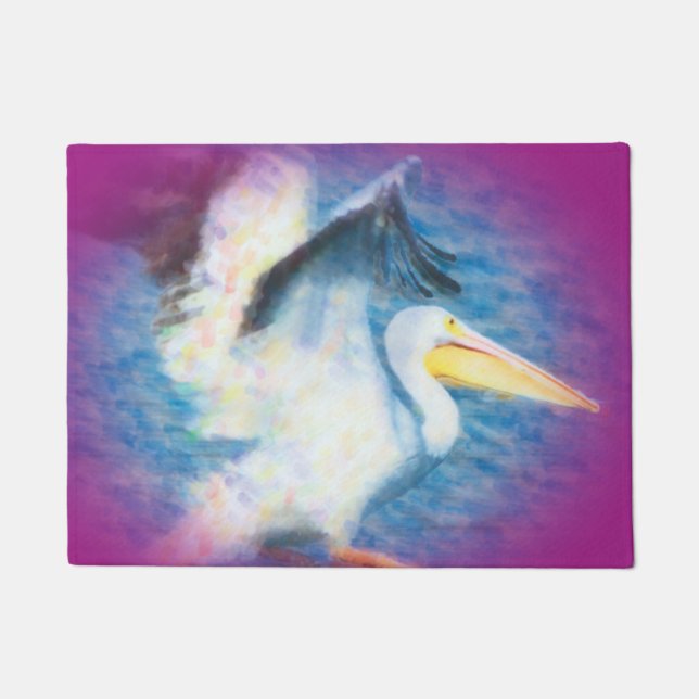 Türmatte des Aquarellpelikans 17 (Vorderseite)