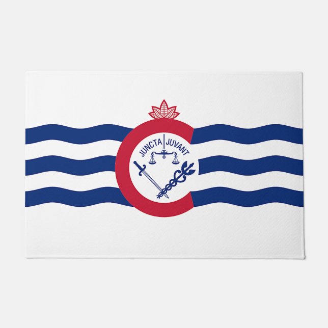 Türmatte mit Flagge der Stadt Cincinnati (Vorderseite)
