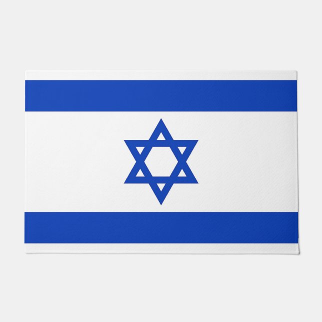 Türmatte mit Flagge Israels (Vorderseite)