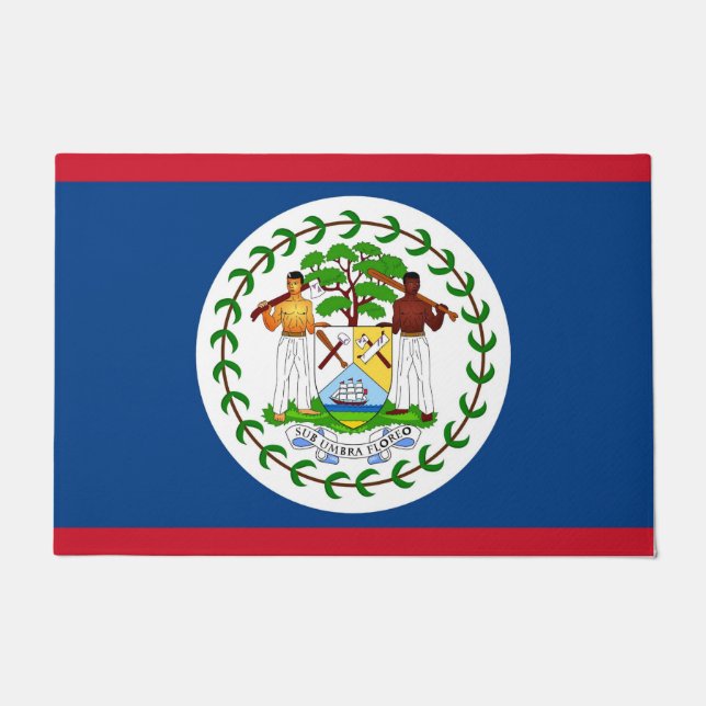 Türmatte mit Flagge von Belize (Vorderseite)