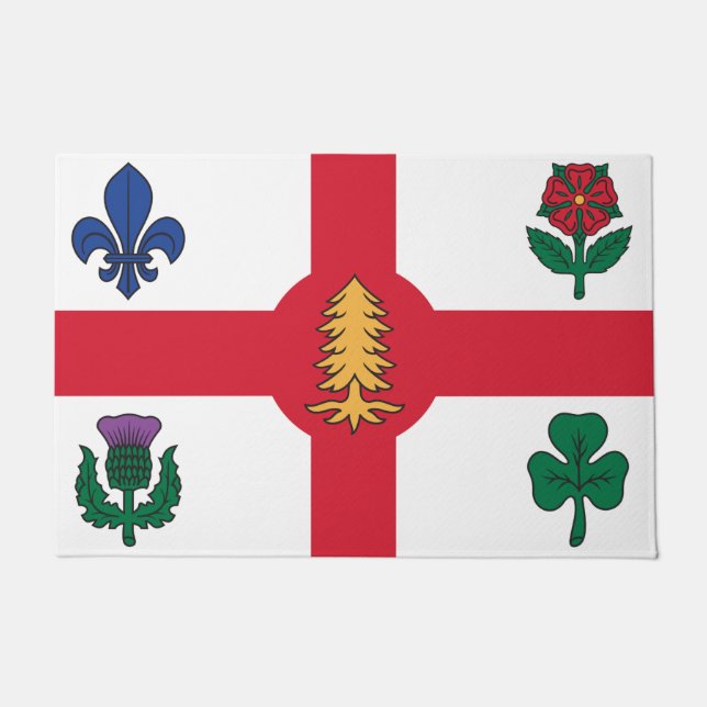 Türmatte mit Flagge von Montreal, Kanada (Vorderseite)