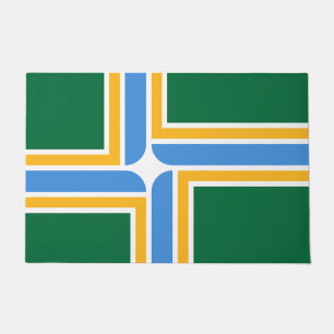 Türmatte mit Flagge von Portland City