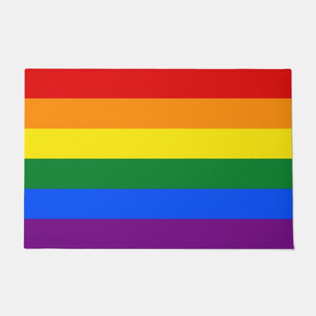 Türmatte mit Rainbow-Pride-Flagge für LGBT (Vorderseite)