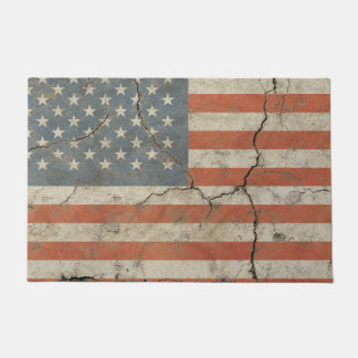 Türmatte mit Vintage-Flagge der USA