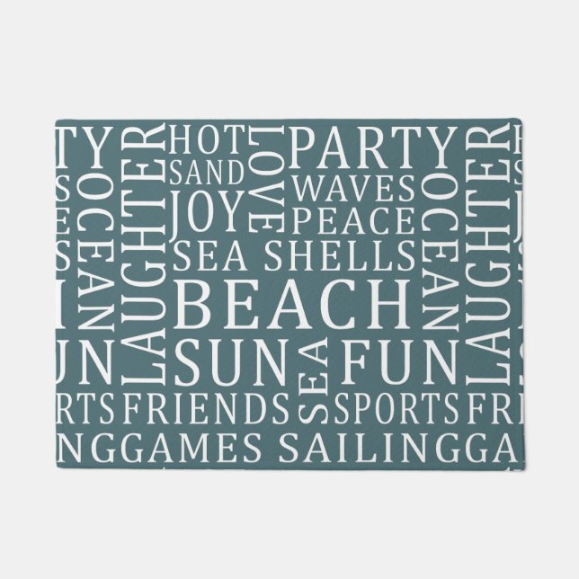 Türmatten für das Custom Color Beach House Fußmatte (Vorderseite)