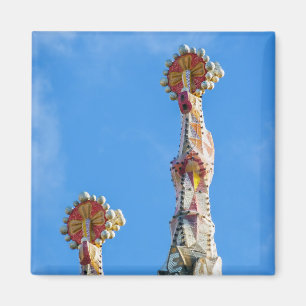 Türme der Sagrada Familia in Barcelona, Spanien Magnet