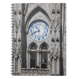 Türme der Uhr in der Basilika, Ecuador Notizblock
