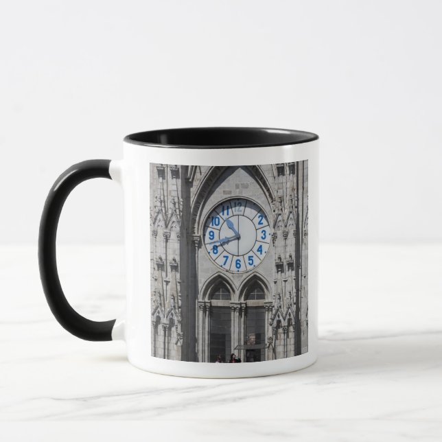 Türme der Uhr in der Basilika, Ecuador Tasse (Links)