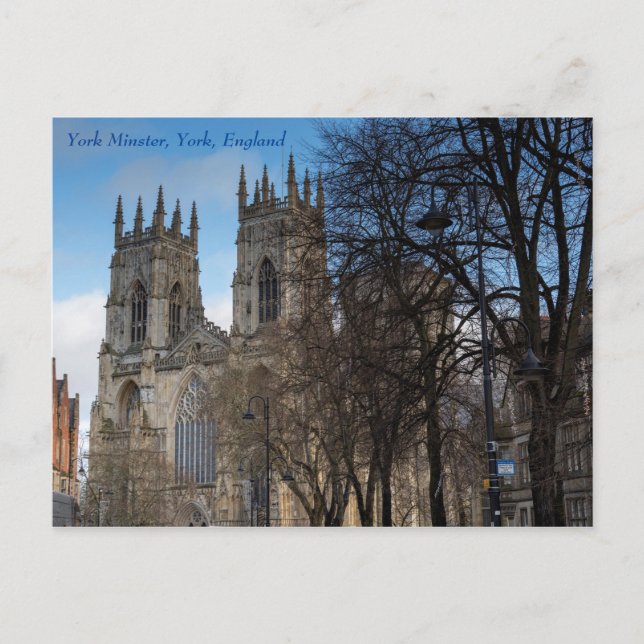 Türme von York Minster, York, England, Postcard Postkarte (Vorderseite)