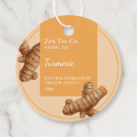 Turmeric Herbal Tee Business Tag