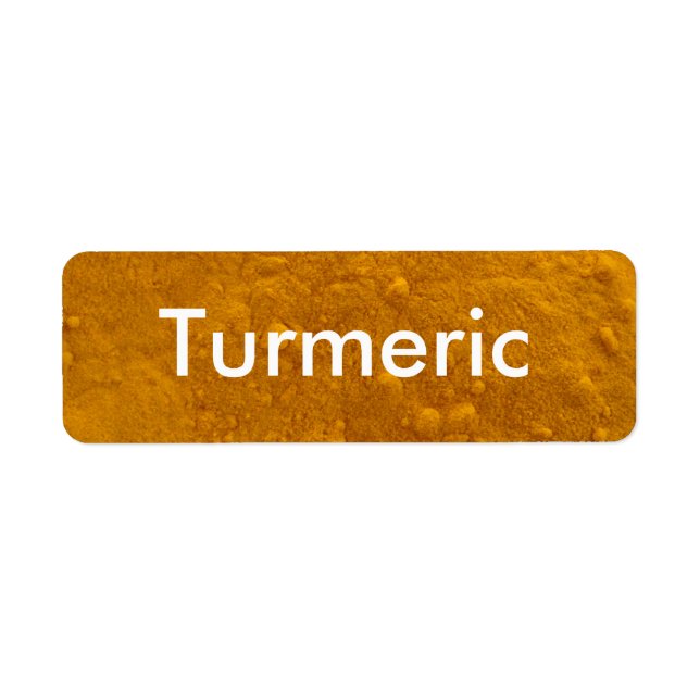 Turmeric Spice Jar Labels (Vorne)