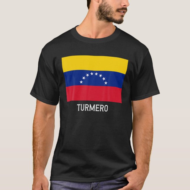 Turmero Venezuela Flaggenemblem Escudo Bandera Wap T-Shirt (Vorderseite)