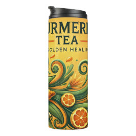 Turmerteedesign AI Art Thermosbecher