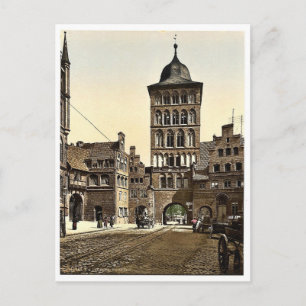 Turmgewölbe, Lübeck, Deutschland seltenes Photochr Postkarte