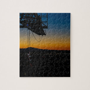 Turmkran-Puzzle, Sonnenaufgang mit Blick auf die I Puzzle