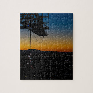 Turmkran-Puzzle, Sonnenaufgang mit Blick auf die I Puzzle