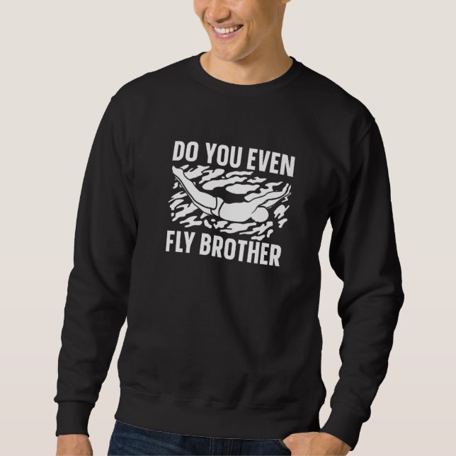 Turmspringender Bruder  Kunstspringen Sweatshirt (Vorderseite)