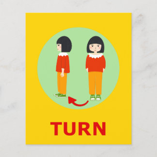 TURN-Flashcard für das erste T 1-Silben-Wort