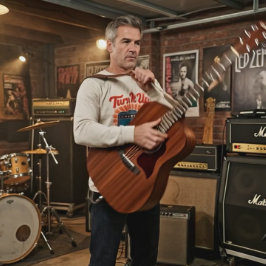 Turn It Up Again – Vintage Rock Revival Tri-Blend Shirt