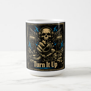 Turn It Up – Lautstärke-Anthem Musik-Energie Kaffeetasse