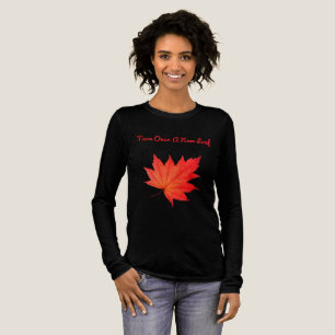 "Turn over a new leaf" - Red Autumn Leaf Unisex Lo Tri-Blend Shirt