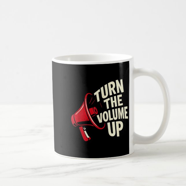 Turn The Volume Up  Kaffeetasse (Rechts)