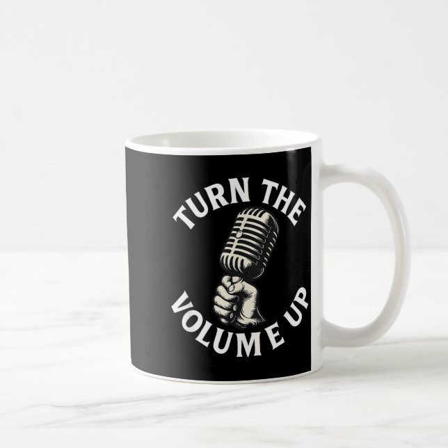 Turn The Volume Up  Kaffeetasse (Rechts)