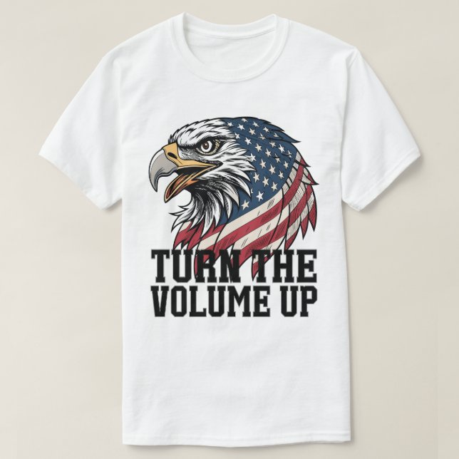 Turn The Volume Up New York city American Eagle    T-Shirt (Design vorne)