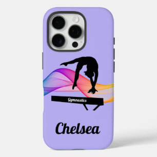 Turnbeinpivot Schwung Lila Personalisiert iPhone 16 Pro Hülle