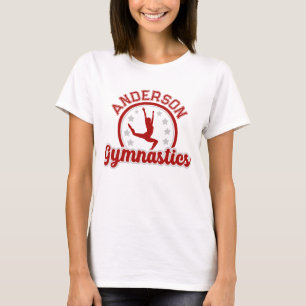 Turnen ADD NAME Turner Sprungboden Athlet  T-Shirt