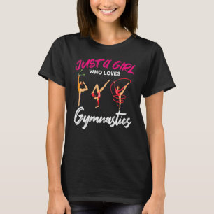 Turnen Cheerleading Nur Ein Mädchen Das Turnen Lie T-Shirt